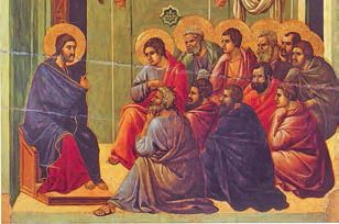 Cristo con los Apóstoles, por Duccio de Buoninsegna - Museo dell’Opera del Duomo, Siena (Italia)